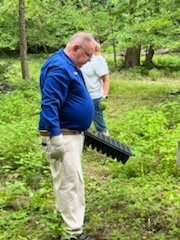 Various pictures of Wilderness Park getting cleaned up on June 9, 2024